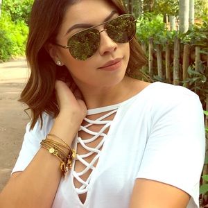 PacSun White Lace Shirt